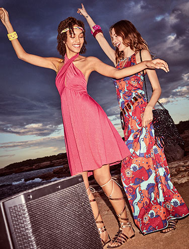 Lurex jersey party dress - red - MAX&Co.