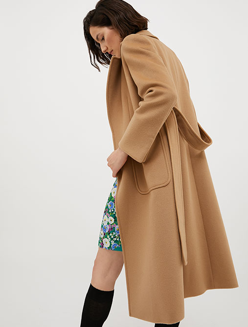 Pure wool Runaway coat - Camel - MAX&Co.